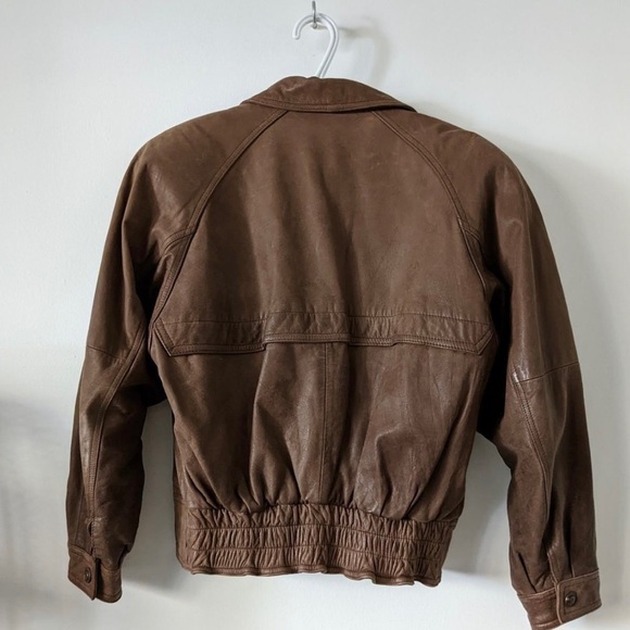 Adventure Bound leather aviator bomber jacket - Picture 2 of 4